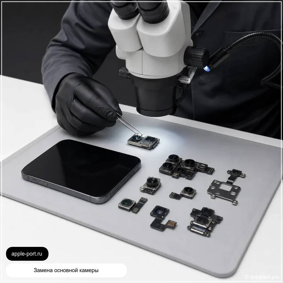 Замена основной камеры iPhone 11: восстановили работу камеры и датчиков