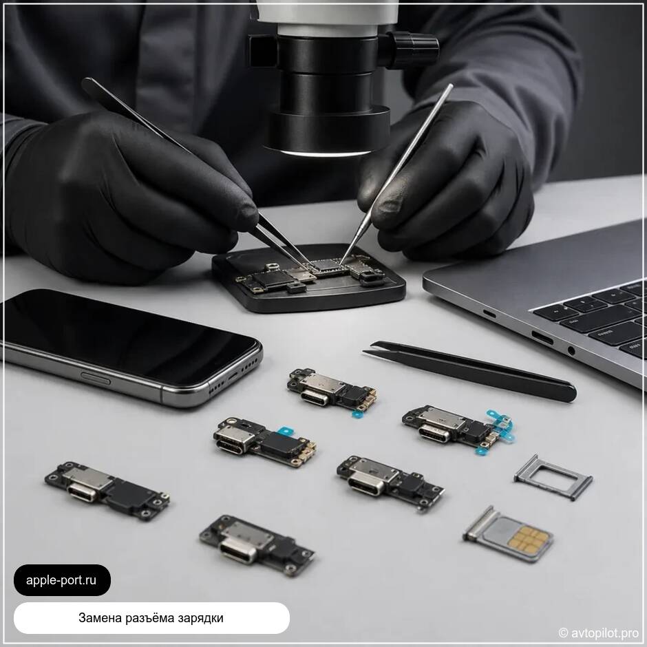 Замена разъёма зарядки iPhone 11: вернули стабильную зарядку и питание