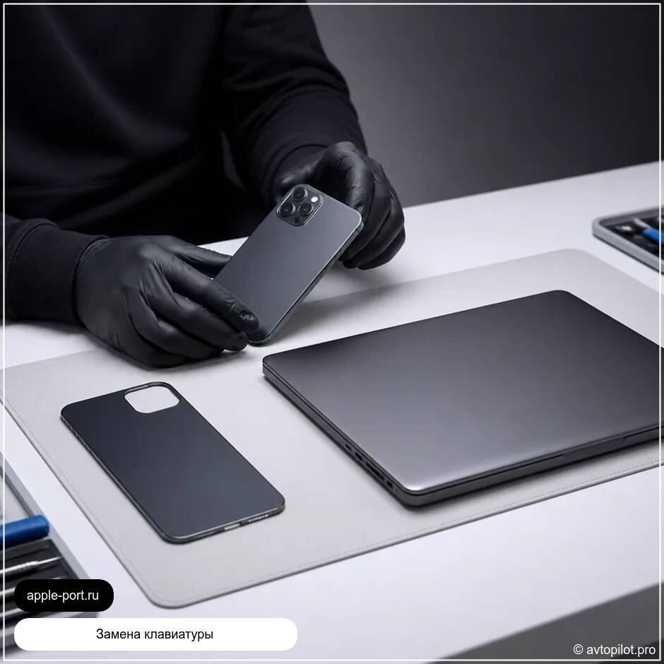 Замена клавиатуры MacBook Pro 14 M3: устранили заявленную неисправность